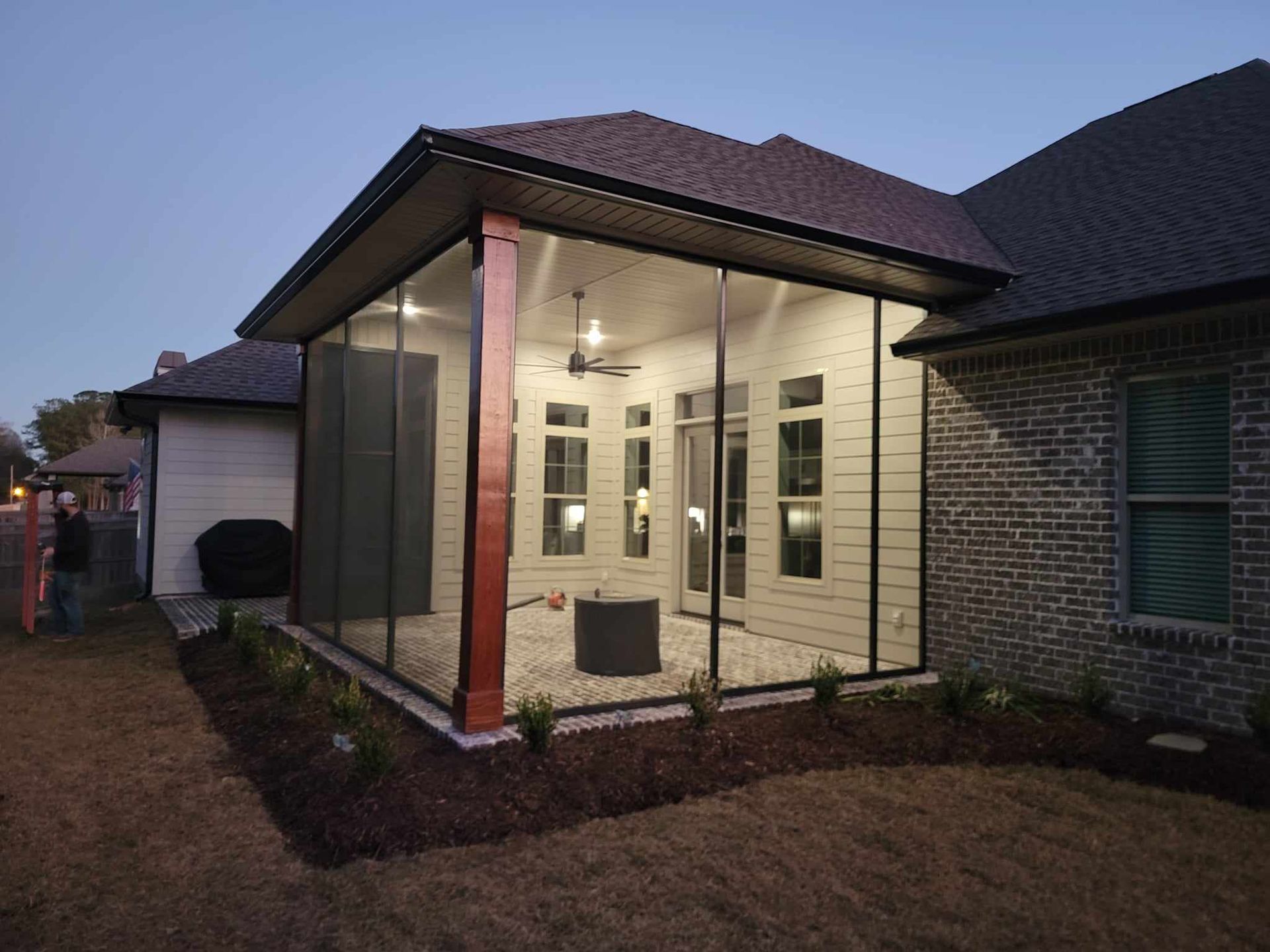 Screen Enclosures project by Northshore Gutters